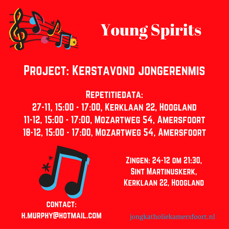 Projectkoor voor jongeren Young Spirits Amersfoort
