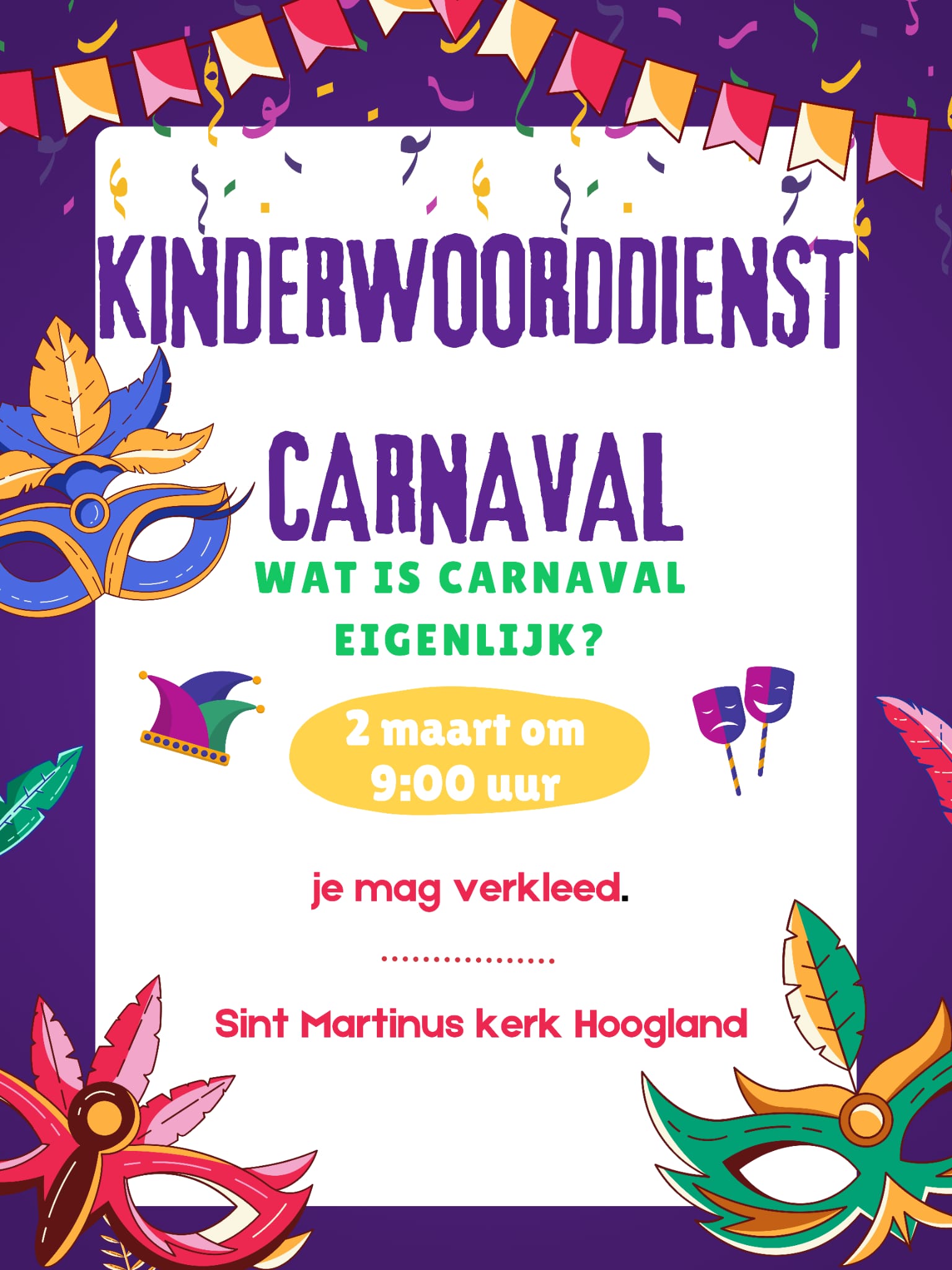 Carnaval Kinderwoorddienst